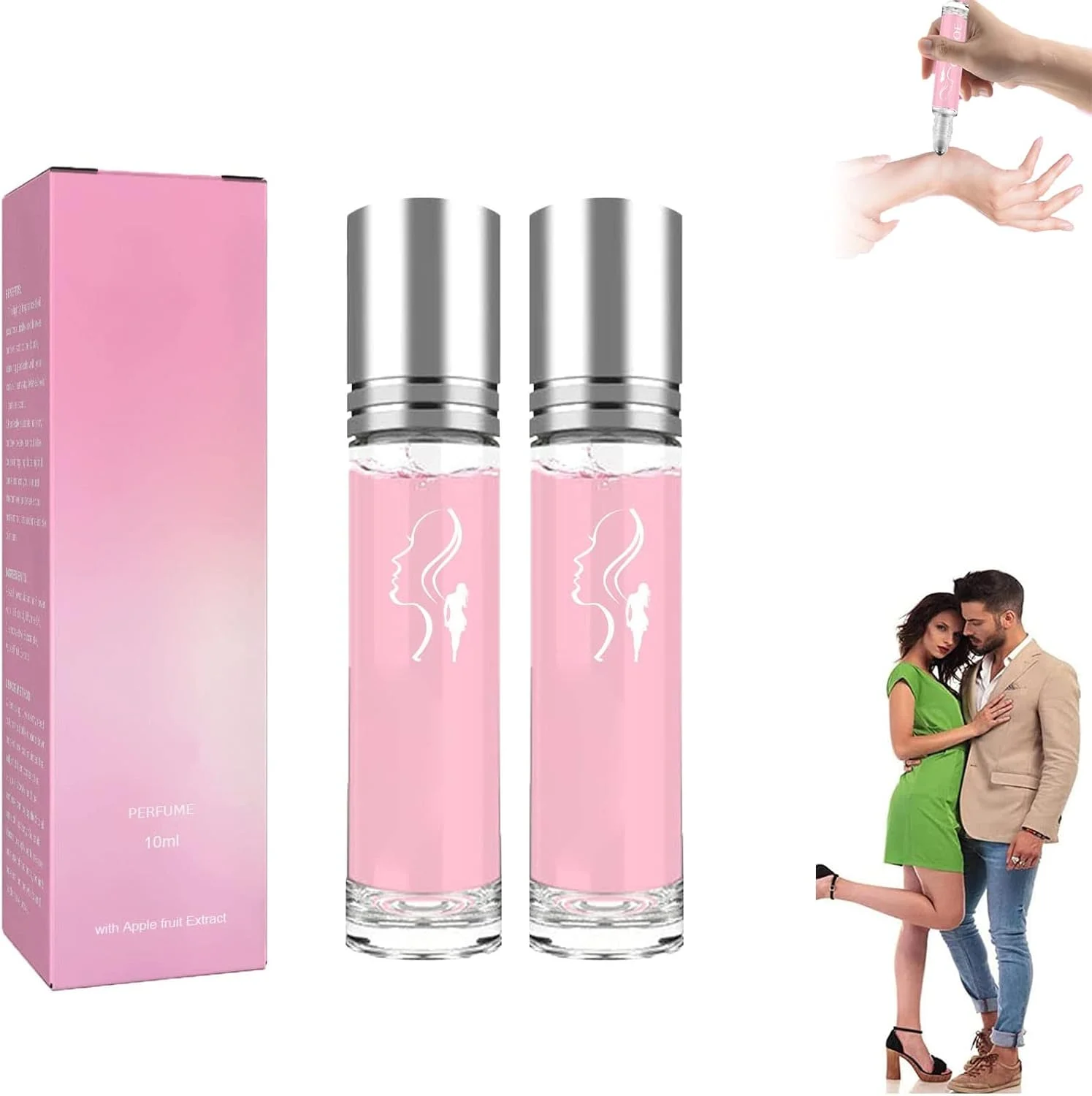 ادکلن فرمون تقویت شده - ادکلن فرمون زنانه، ادکلن فرمون دیزایر - اسپری عطر فرمون برای جذب مردان - اسپری عطر فرمون زنانه (2 عدد)