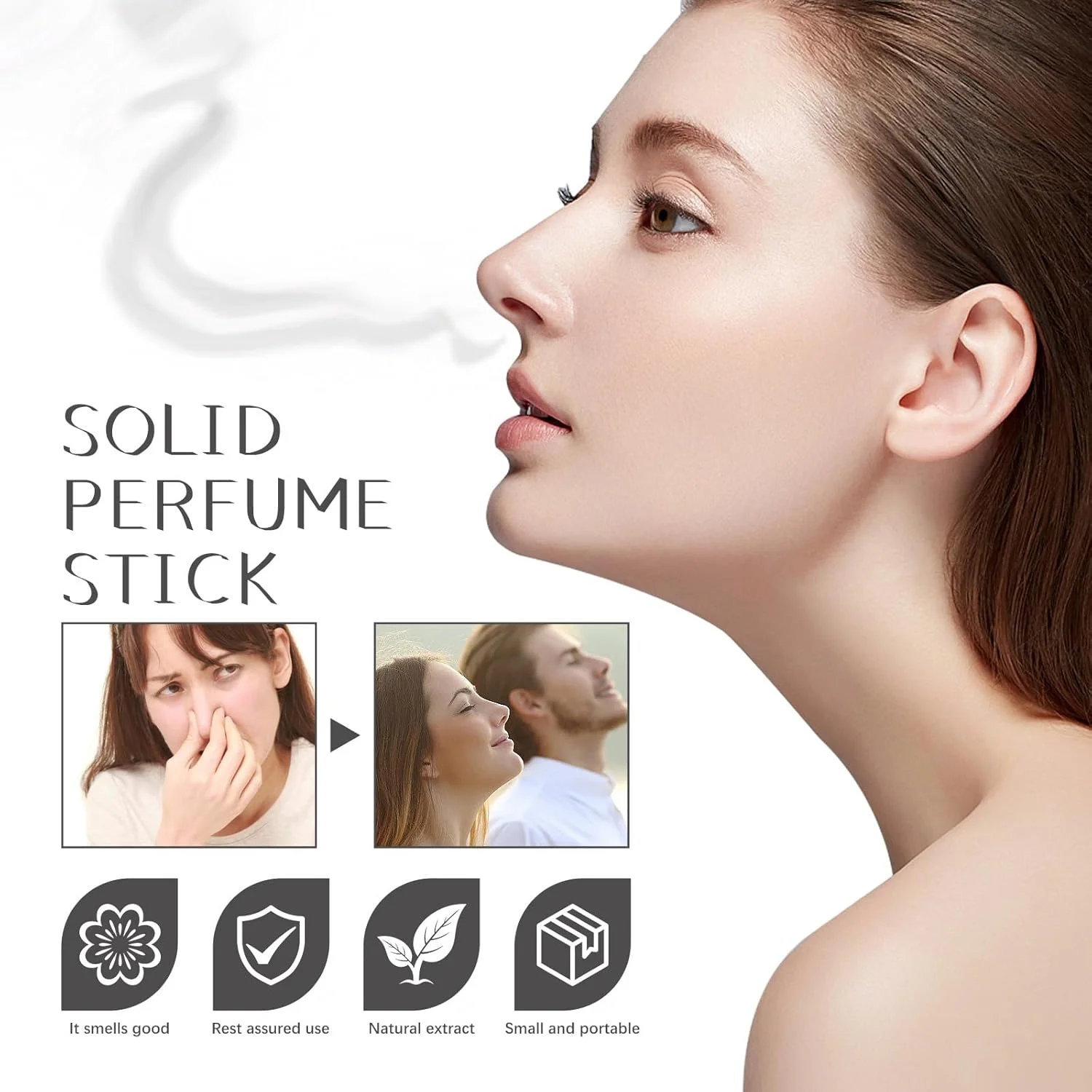 2 عدد استیک عطر عشق Sweetallure - بالم جامد قابل حمل Meidian، استیک های عطر جامد، عطر جامد ماندگار، عطر جامد فرمونی، عطر جامد اغوا کننده برای زنان، ماندگاری طولانی و تازه