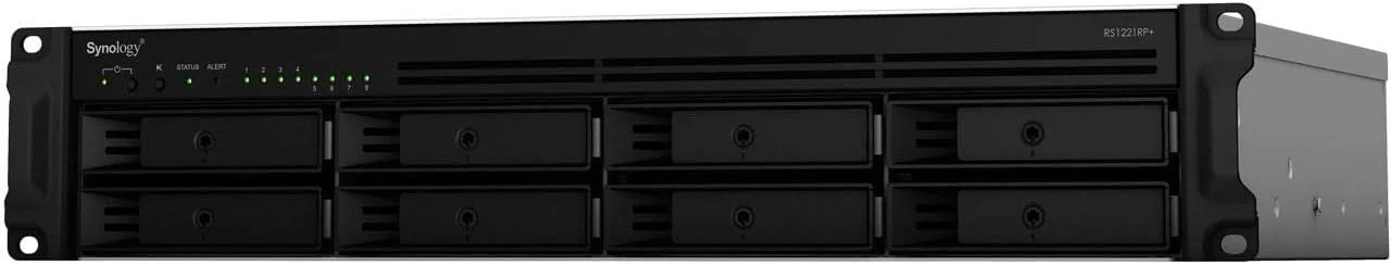 سینولوژی رک استیشن RS1221RP+ با 8 جایگاه هارد (بدون هارد دیسک)