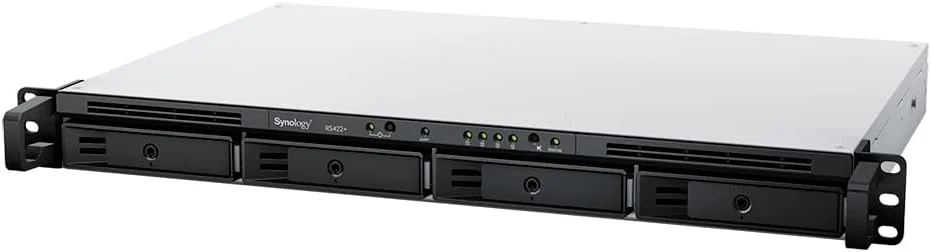 ذخیره ساز تحت شبکه 4 بی Synology با پردازنده چهارهسته ای 1.4 گیگاهرتز - RS422+ Rack Station، مشکی ذخیره ساز تحت شبکه 4 بی Synology با پردازنده چهارهسته ای 1.4 گیگاهرتز - RS422+ Rack Station، مشکی
