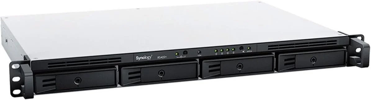 ذخیره ساز تحت شبکه 4-Bay رک مونت Synology RackStation RS422+ (بدون هارد دیسک)، مشکی ذخیره ساز تحت شبکه 4-Bay رک مونت Synology RackStation RS422+ (بدون هارد دیسک)، مشکی