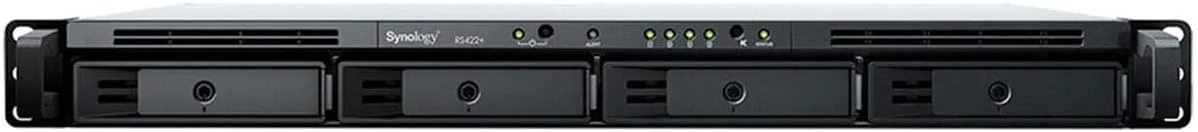 ذخیره ساز تحت شبکه 4-Bay رک مونت Synology RackStation RS422+ (بدون هارد دیسک)، مشکی ذخیره ساز تحت شبکه 4-Bay رک مونت Synology RackStation RS422+ (بدون هارد دیسک)، مشکی