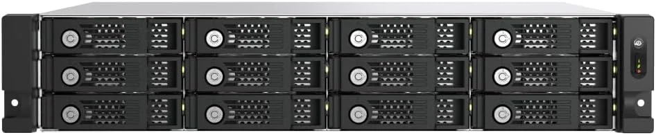 QNAP TL-R1200PES-RP-US محفظه JBOD رک مونت 12 بی با رابط PCIe و SATA با عمق کم 2U برای توسعه در مقیاس پتابایتی (بدون دیسک)