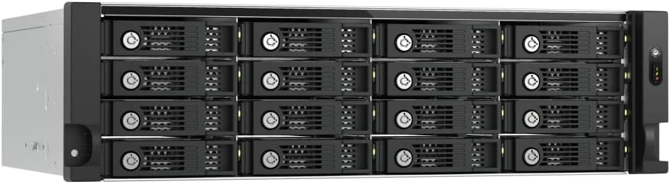 QNAP TL-R1600PES-RP-US محفظه JBOD با 16 جایگاه، رابط PCIe و نصب در رک با عمق کم برای توسعه در مقیاس پتابایت (بدون دیسک) QNAP TL-R1600PES-RP-US محفظه JBOD با 16 جایگاه، رابط PCIe و نصب در رک با عمق کم برای توسعه در مقیاس پتابایت (بدون دیسک)