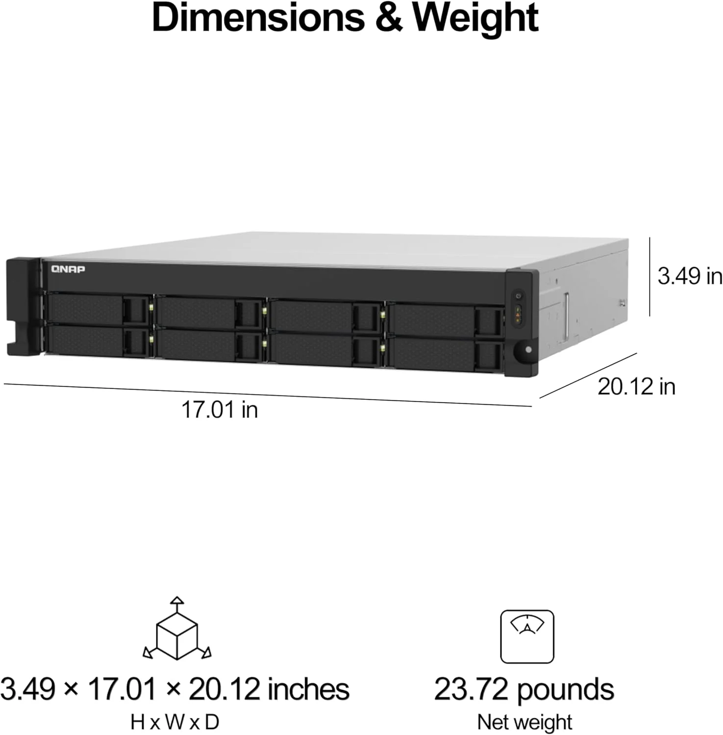 کیونپ TS-832PXU-4G، NAS رک مونت SMB پرسرعت 8 بی با دو پورت 10GbE و 2.5GbE (TS-832PXU-4G-US) کیونپ TS-832PXU-4G، NAS رک مونت SMB پرسرعت 8 بی با دو پورت 10GbE و 2.5GbE (TS-832PXU-4G-US)