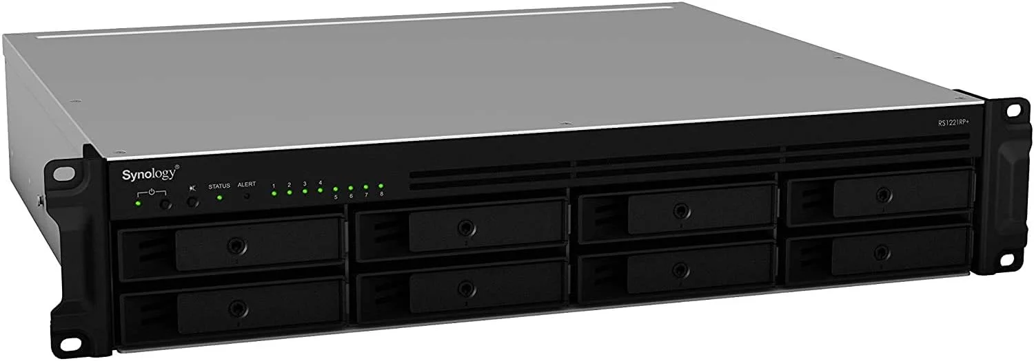 سرور ذخیره سازی تحت شبکه Synology RackStation RS1221RP (2U) اترنت مشکی V1500B سرور ذخیره سازی تحت شبکه Synology RackStation RS1221RP (2U) اترنت مشکی V1500B