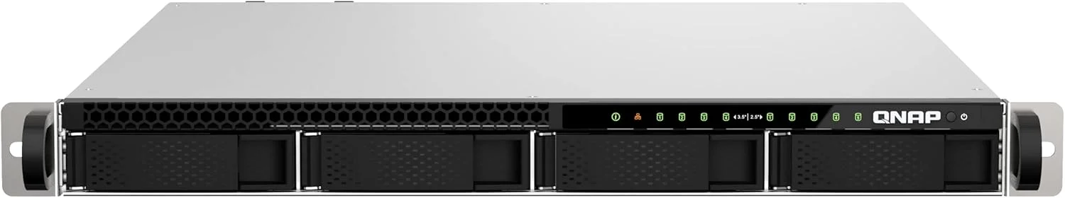 QNAP TS-h987XU-RP-E2334-16G-US NAS هیبریدی 9 بی 1U رک مونت با پردازنده Intel® Xeon®، دو پورت 10GbE، فضای ذخیره سازی ZFS برای مجازی سازی و برنامه های کاربردی سازمانی با حجم داده بالا