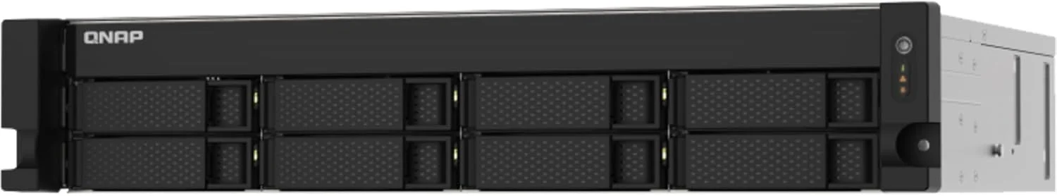 QNAP NAS رکمونت 8-Bay با عمق کم، سری AMD Ryzen V1000، W126650205 (NAS، سری AMD Ryzen V1000 V1500B 4C/8T 2.2GHz، 4 گیگابایت رم DDR4 SODIMM (حداکثر 64 گیگابایت در مجموع، رم ECC اختیاری) QNAP NAS رکمونت 8-Bay با عمق کم، سری AMD Ryzen V1000، W126650205 (NAS، سری AMD Ryzen V1000 V1500B 4C/8T 2.2GHz، 4 گیگابایت رم DDR4 SODIMM (حداکثر 64 گیگابایت در مجموع، رم ECC اختیاری)