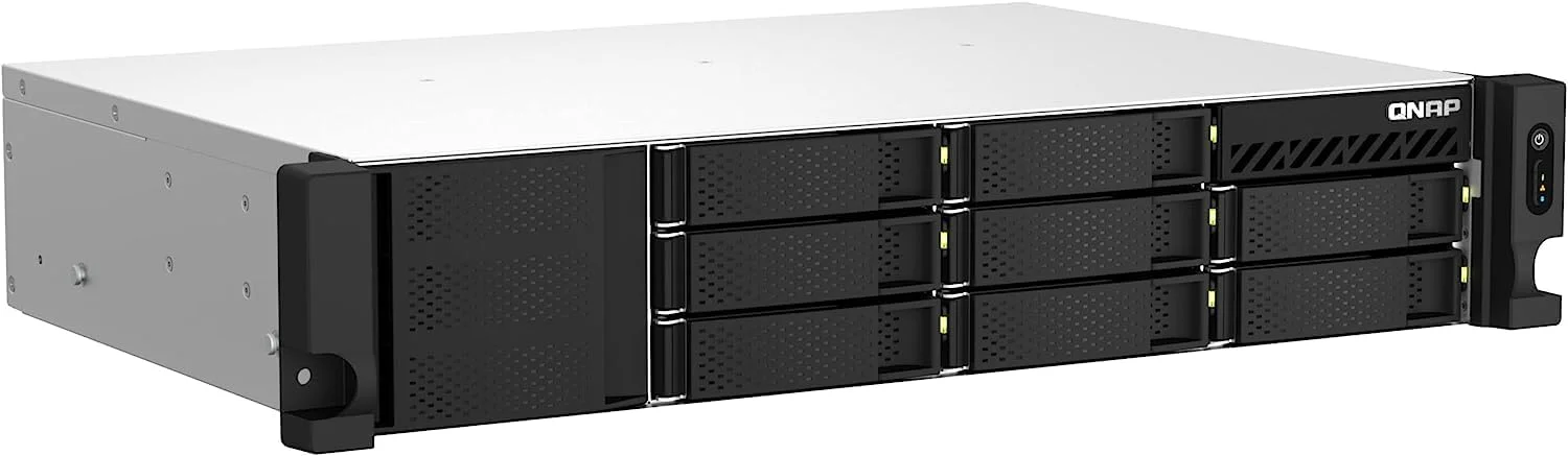QNAP TS-864eU-8G-US NAS رک مونت 8 بی با سرعت بالا و عمق کم با پردازنده Intel Celeron، حافظه 8 گیگابایتی DDR4 و اتصال شبکه 2.5GbE (2.5G/1G/100M) (بدون دیسک) QNAP TS-864eU-8G-US NAS رک مونت 8 بی با سرعت بالا و عمق کم با پردازنده Intel Celeron، حافظه 8 گیگابایتی DDR4 و اتصال شبکه 2.5GbE (2.5G/1G/100M) (بدون دیسک)