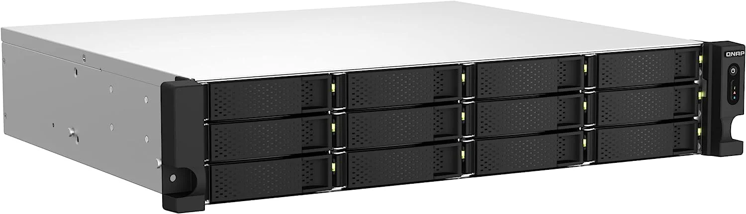 QNAP TS-1264U-RP-8G-US NAS رک مونت 12 بی با سرعت بالا، پردازنده 4 هسته ای Intel® Celeron® N5105/N5095، حافظه 8 گیگابایتی DDR4 و اتصال شبکه 2.5GbE (2.5G/1G/100M) (بدون دیسک) QNAP TS-1264U-RP-8G-US NAS رک مونت 12 بی با سرعت بالا، پردازنده 4 هسته ای Intel® Celeron® N5105/N5095، حافظه 8 گیگابایتی DDR4 و اتصال شبکه 2.5GbE (2.5G/1G/100M) (بدون دیسک)