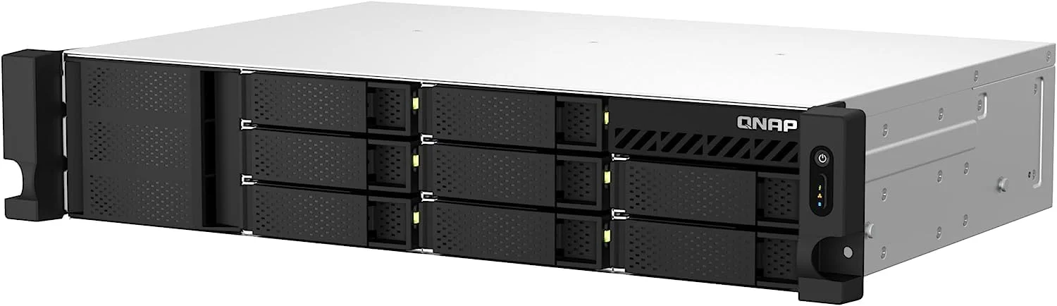 QNAP TS-864eU-8G-US NAS رک مونت 8 بی با سرعت بالا و عمق کم با پردازنده Intel Celeron، حافظه 8 گیگابایتی DDR4 و اتصال شبکه 2.5GbE (2.5G/1G/100M) (بدون دیسک) QNAP TS-864eU-8G-US NAS رک مونت 8 بی با سرعت بالا و عمق کم با پردازنده Intel Celeron، حافظه 8 گیگابایتی DDR4 و اتصال شبکه 2.5GbE (2.5G/1G/100M) (بدون دیسک)
