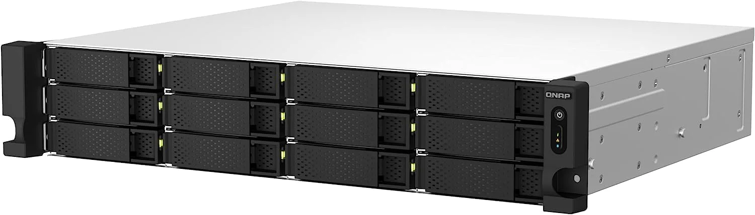 QNAP TS-1264U-RP-8G-US NAS رک مونت 12 بی با سرعت بالا، پردازنده 4 هسته ای Intel® Celeron® N5105/N5095، حافظه 8 گیگابایتی DDR4 و اتصال شبکه 2.5GbE (2.5G/1G/100M) (بدون دیسک) QNAP TS-1264U-RP-8G-US NAS رک مونت 12 بی با سرعت بالا، پردازنده 4 هسته ای Intel® Celeron® N5105/N5095، حافظه 8 گیگابایتی DDR4 و اتصال شبکه 2.5GbE (2.5G/1G/100M) (بدون دیسک)
