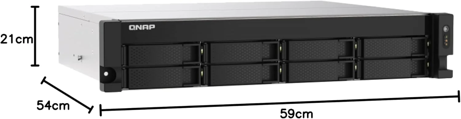 QNAP NAS رکمونت 8-Bay با عمق کم، سری AMD Ryzen V1000، W126650205 (NAS، سری AMD Ryzen V1000 V1500B 4C/8T 2.2GHz، 4 گیگابایت رم DDR4 SODIMM (حداکثر 64 گیگابایت در مجموع، رم ECC اختیاری) QNAP NAS رکمونت 8-Bay با عمق کم، سری AMD Ryzen V1000، W126650205 (NAS، سری AMD Ryzen V1000 V1500B 4C/8T 2.2GHz، 4 گیگابایت رم DDR4 SODIMM (حداکثر 64 گیگابایت در مجموع، رم ECC اختیاری)