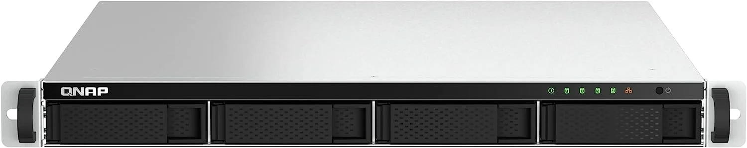 QNAP TS-464U-8G-US NAS رک مونت 4 بی با سرعت بالا، پردازنده Intel® Celeron® N5105/N5095، حافظه 4 گیگابایتی و 8 گیگابایتی DDR4 و اتصال شبکه 2.5GbE (2.5G/1G/100M) (بدون دیسک)