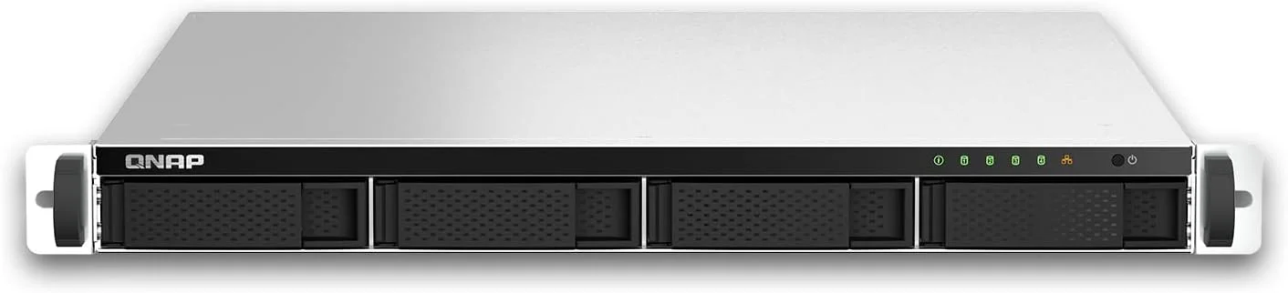کیونپ TS-464U-8G | NAS رک مونت 4-Bay با پورت 2.5GbE و فرم فاکتور 1U