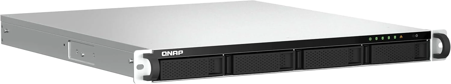 کیونپ TS-464U-4G-US رک مونت 4 بی با سرعت بالا، NAS دوگانه 2.5GbE، پردازنده Intel® Celeron® N5105/N5095، حافظه 4 گیگابایتی DDR4 و اتصال شبکه 2.5GbE (2.5G/1G/100M) (بدون دیسک) کیونپ TS-464U-4G-US رک مونت 4 بی با سرعت بالا، NAS دوگانه 2.5GbE، پردازنده Intel® Celeron® N5105/N5095، حافظه 4 گیگابایتی DDR4 و اتصال شبکه 2.5GbE (2.5G/1G/100M) (بدون دیسک)