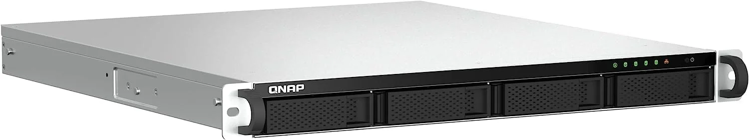 QNAP TS-464U-8G-US NAS رک مونت 4 بی با سرعت بالا، پردازنده Intel® Celeron® N5105/N5095، حافظه 4 گیگابایتی و 8 گیگابایتی DDR4 و اتصال شبکه 2.5GbE (2.5G/1G/100M) (بدون دیسک) QNAP TS-464U-8G-US NAS رک مونت 4 بی با سرعت بالا، پردازنده Intel® Celeron® N5105/N5095، حافظه 4 گیگابایتی و 8 گیگابایتی DDR4 و اتصال شبکه 2.5GbE (2.5G/1G/100M) (بدون دیسک)