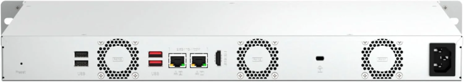 QNAP NAS رک مونت 1U با 4 جایگاه و عمق کوتاه 12 اینچ QNAP NAS رک مونت 1U با 4 جایگاه و عمق کوتاه 12 اینچ