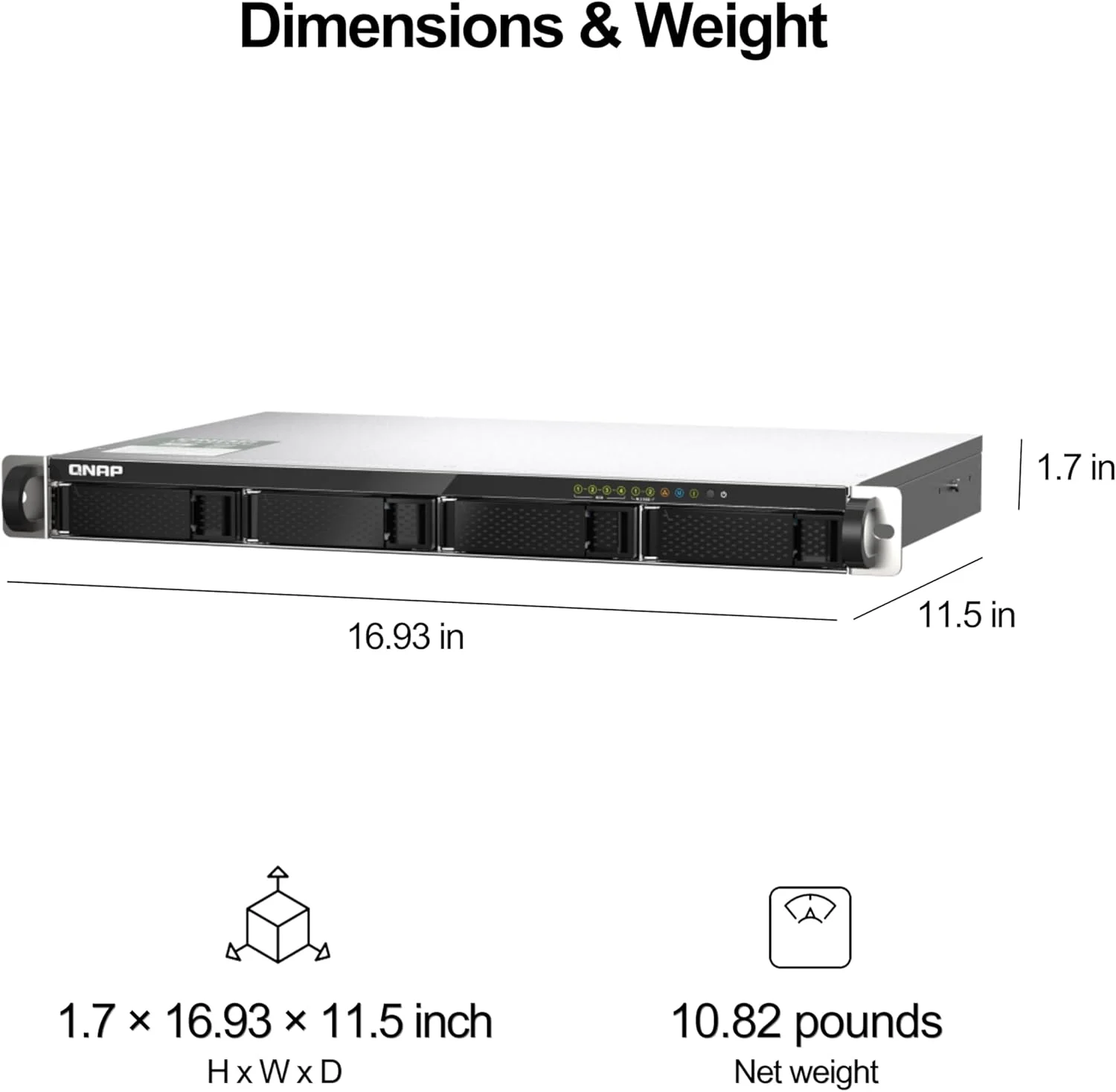 QNAP TS-435XeU-4G-US NAS رک مونت 4 بی با سرعت بالا و عمق کم با M.2 NVMe SSD، پردازنده چهارهسته ای Marvell Octeon، حافظه 4 گیگابایتی DDR4، اتصال شبکه دوگانه 2.5GbE (2.5G/1G/100M) و 10GbE (بدون دیسک) QNAP TS-435XeU-4G-US NAS رک مونت 4 بی با سرعت بالا و عمق کم با M.2 NVMe SSD، پردازنده چهارهسته ای Marvell Octeon، حافظه 4 گیگابایتی DDR4، اتصال شبکه دوگانه 2.5GbE (2.5G/1G/100M) و 10GbE (بدون دیسک)