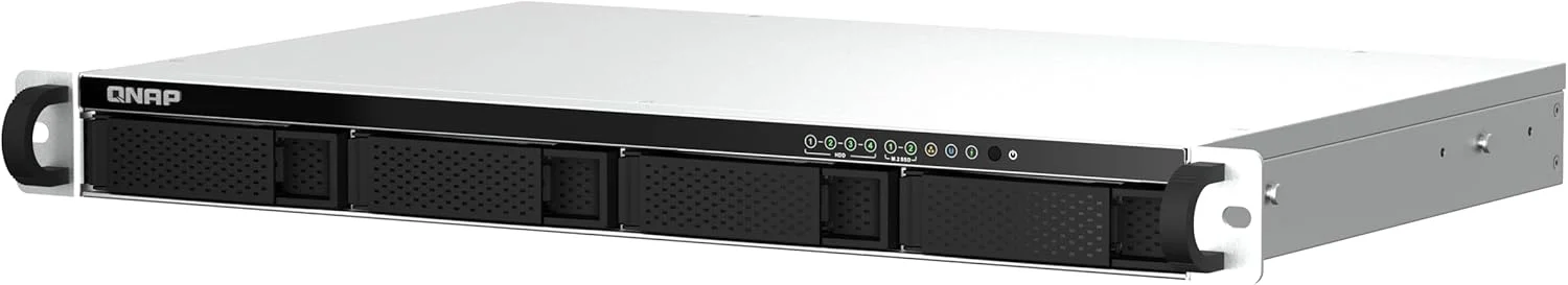 QNAP TS-464eU-8G-US NAS رک مونت 4 بی با سرعت بالا و عمق کم 1U با دو پورت 2.5GbE، پردازنده Intel Celeron، حافظه 8 گیگابایتی DDR4 و اتصال شبکه 2.5GbE (2.5G/1G/100M) (بدون دیسک) QNAP TS-464eU-8G-US NAS رک مونت 4 بی با سرعت بالا و عمق کم 1U با دو پورت 2.5GbE، پردازنده Intel Celeron، حافظه 8 گیگابایتی DDR4 و اتصال شبکه 2.5GbE (2.5G/1G/100M) (بدون دیسک)