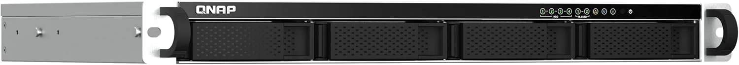 QNAP TS-464eU-8G-US NAS رک مونت 4 بی با سرعت بالا و عمق کم 1U با دو پورت 2.5GbE، پردازنده Intel Celeron، حافظه 8 گیگابایتی DDR4 و اتصال شبکه 2.5GbE (2.5G/1G/100M) (بدون دیسک) QNAP TS-464eU-8G-US NAS رک مونت 4 بی با سرعت بالا و عمق کم 1U با دو پورت 2.5GbE، پردازنده Intel Celeron، حافظه 8 گیگابایتی DDR4 و اتصال شبکه 2.5GbE (2.5G/1G/100M) (بدون دیسک)