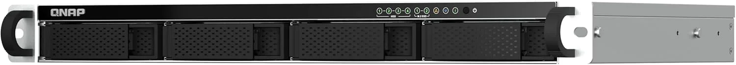 QNAP TS-464eU-8G-US NAS رک مونت 4 بی با سرعت بالا و عمق کم 1U با دو پورت 2.5GbE، پردازنده Intel Celeron، حافظه 8 گیگابایتی DDR4 و اتصال شبکه 2.5GbE (2.5G/1G/100M) (بدون دیسک) QNAP TS-464eU-8G-US NAS رک مونت 4 بی با سرعت بالا و عمق کم 1U با دو پورت 2.5GbE، پردازنده Intel Celeron، حافظه 8 گیگابایتی DDR4 و اتصال شبکه 2.5GbE (2.5G/1G/100M) (بدون دیسک)
