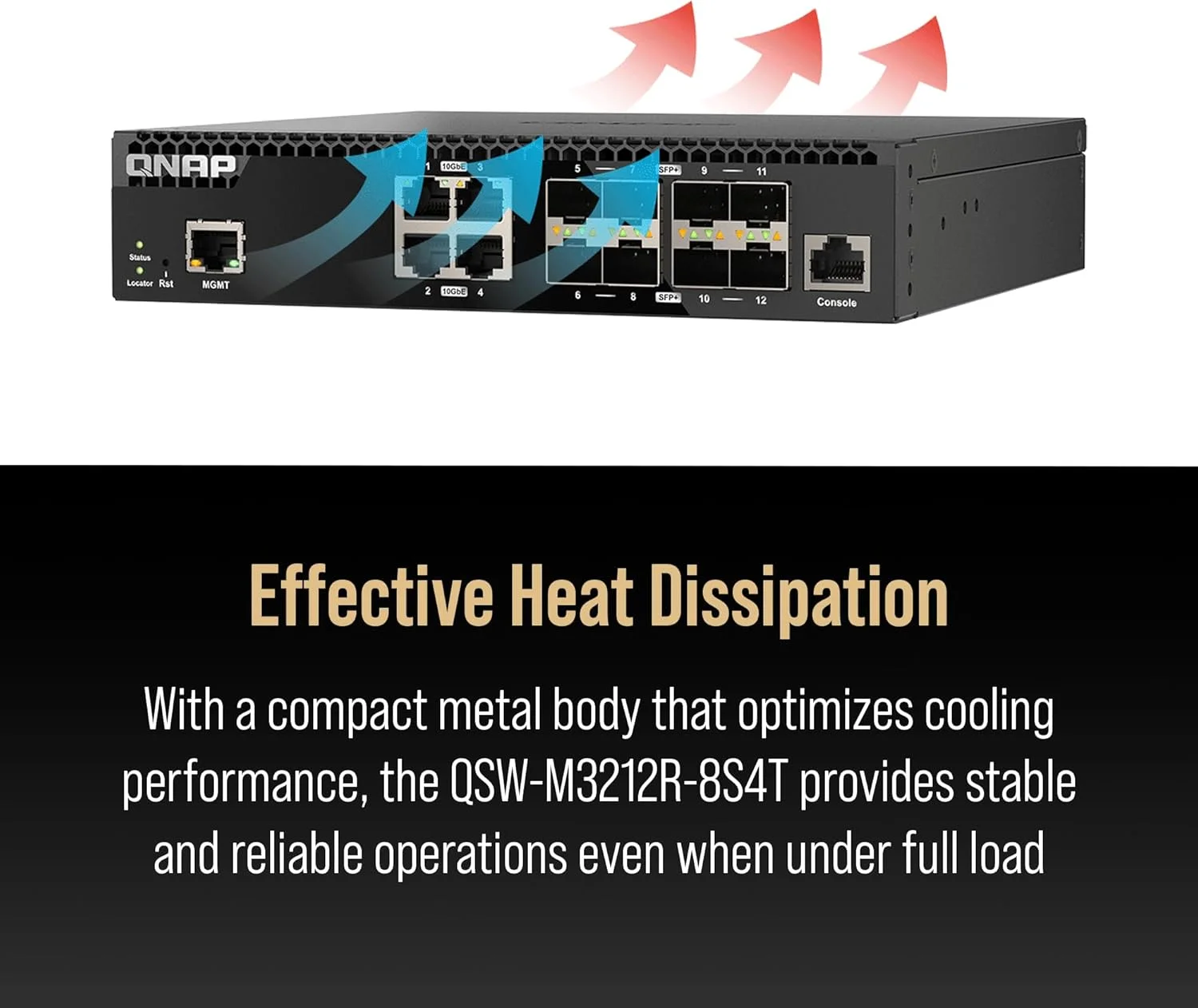 سوئیچ شبکه مدیریتی 12 پورت 10GbE کیونپ (QNAP) مدل QSW-M3212R-8S4T-US، لایه 2، مدیریت تحت وب سوئیچ شبکه مدیریتی 12 پورت 10GbE کیونپ (QNAP) مدل QSW-M3212R-8S4T-US، لایه 2، مدیریت تحت وب