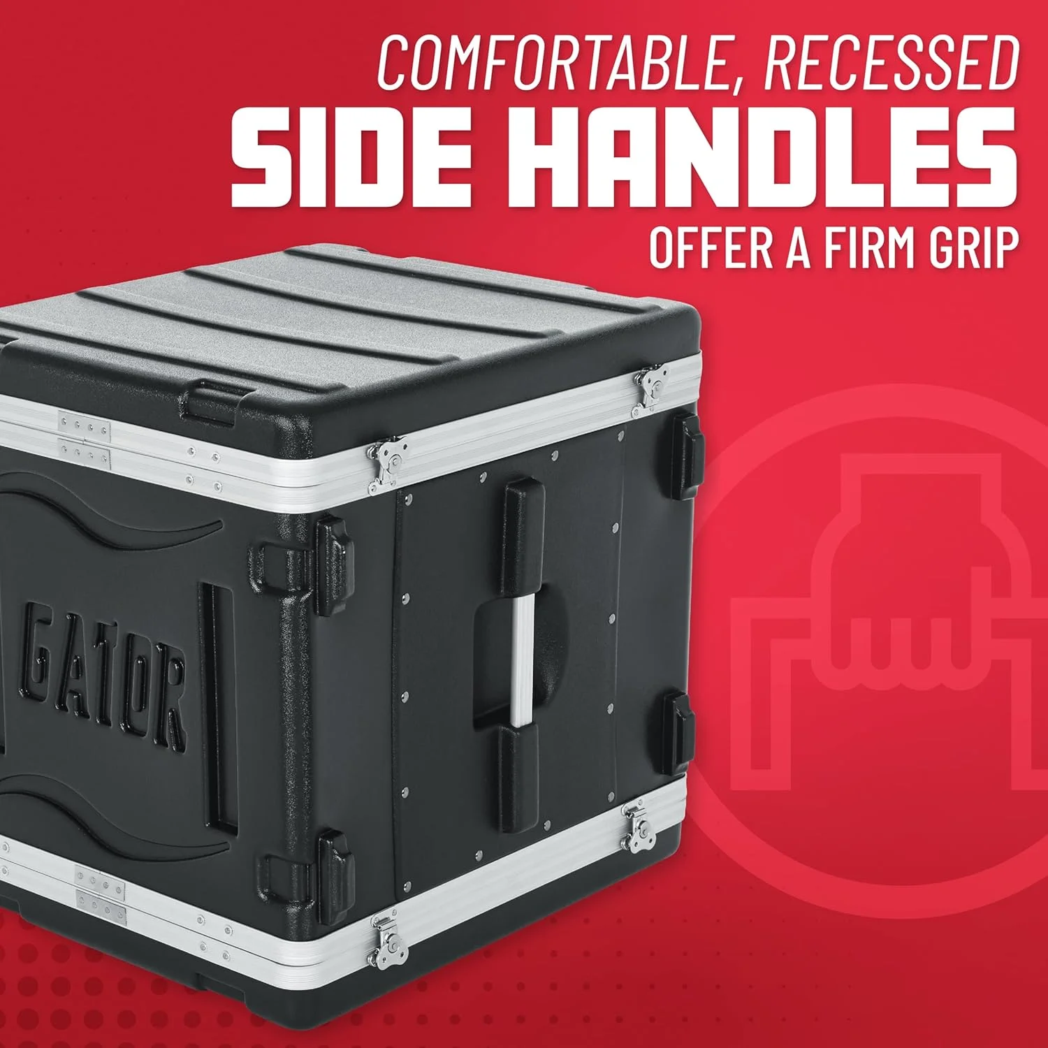 کیف رک 12 یونیت گیتور از جنس پلی اتیلن، عمق 19.25 اینچ با ریل های جلو/عقب و قفل کیف رک 12 یونیت گیتور از جنس پلی اتیلن، عمق 19.25 اینچ با ریل های جلو/عقب و قفل