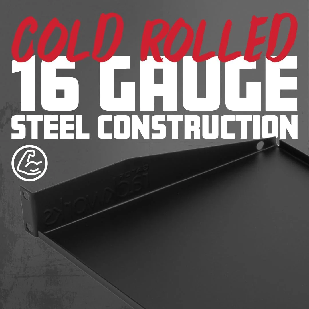 قفسه یونیورسال رک مونتینگ گیتور Rackworks، سایز 1U - عمق 10 اینچ (GRW-SHELF1UNI)