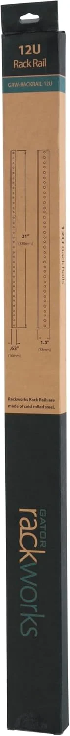 ست ریل رک فولادی سنگین گیتور رکورکز؛ سایز رک 12U (GRW-RACKRAIL-12U) ست ریل رک فولادی سنگین گیتور رکورکز؛ سایز رک 12U (GRW-RACKRAIL-12U)