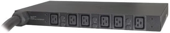 APC رک PDU، پایه، 1U، 14.4 کیلووات، 208 ولت، (6) C19 APC رک PDU، پایه، 1U، 14.4 کیلووات، 208 ولت، (6) C19