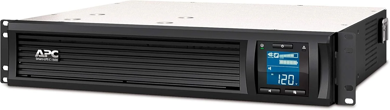 منبع تغذیه بدون وقفه هوشمند APC by Schneider Electric Smart-UPS SMC SmartConnect - SMC1500I-2UC - 1500VA (قابل نصب در رک 2U، دارای قابلیت اتصال به ابر، 4 خروجی IEC-C13)، مشکی