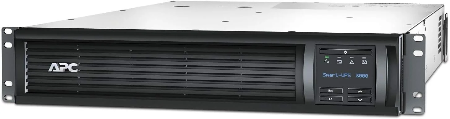 منبع تغذیه بدون وقفه APC by Schneider Electric Smart-UPS SMT-SmartConnect - SMT3000RMI2UC - 3000VA (قابل نصب در رک 2U، دارای قابلیت اتصال ابری، 8 خروجی IEC-C13) مشکی