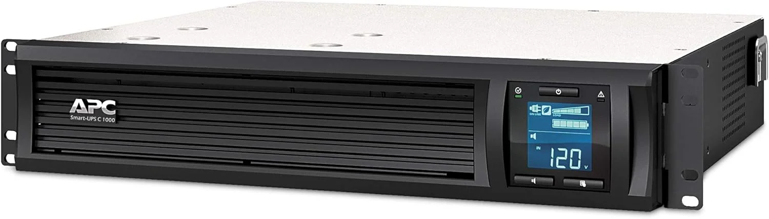 منبع تغذیه بدون وقفه APC by Schneider Electric Smart-UPS SMC SmartConnect - SMC1000I-2UC - 1000VA (نصب در رک 2U، دارای قابلیت اتصال به ابر، 4 خروجی IEC-C13)، مشکی