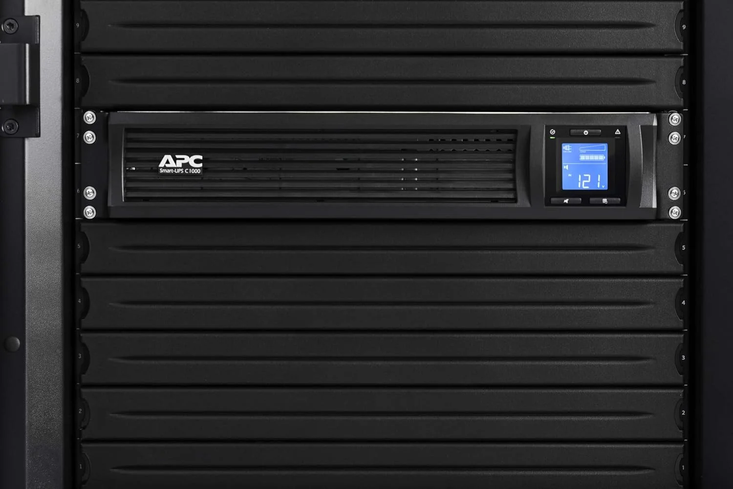 منبع تغذیه بدون وقفه APC by Schneider Electric Smart-UPS SMC SmartConnect - SMC1000I-2UC - 1000VA (نصب در رک 2U، دارای قابلیت اتصال به ابر، 4 خروجی IEC-C13)، مشکی منبع تغذیه بدون وقفه APC by Schneider Electric Smart-UPS SMC SmartConnect - SMC1000I-2UC - 1000VA (نصب در رک 2U، دارای قابلیت اتصال به ابر، 4 خروجی IEC-C13)، مشکی