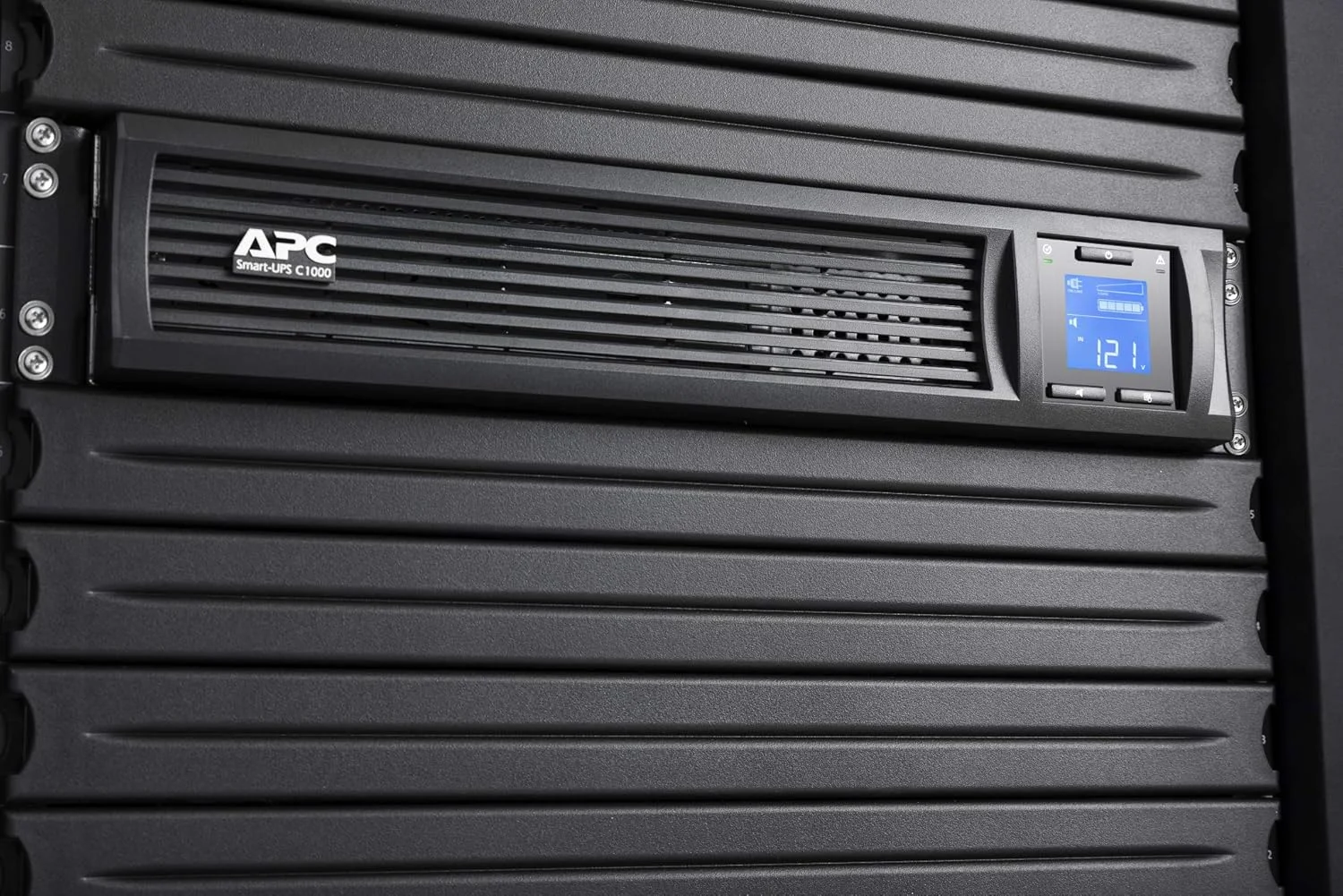 منبع تغذیه بدون وقفه APC by Schneider Electric Smart-UPS SMC SmartConnect - SMC1000I-2UC - 1000VA (نصب در رک 2U، دارای قابلیت اتصال به ابر، 4 خروجی IEC-C13)، مشکی منبع تغذیه بدون وقفه APC by Schneider Electric Smart-UPS SMC SmartConnect - SMC1000I-2UC - 1000VA (نصب در رک 2U، دارای قابلیت اتصال به ابر، 4 خروجی IEC-C13)، مشکی