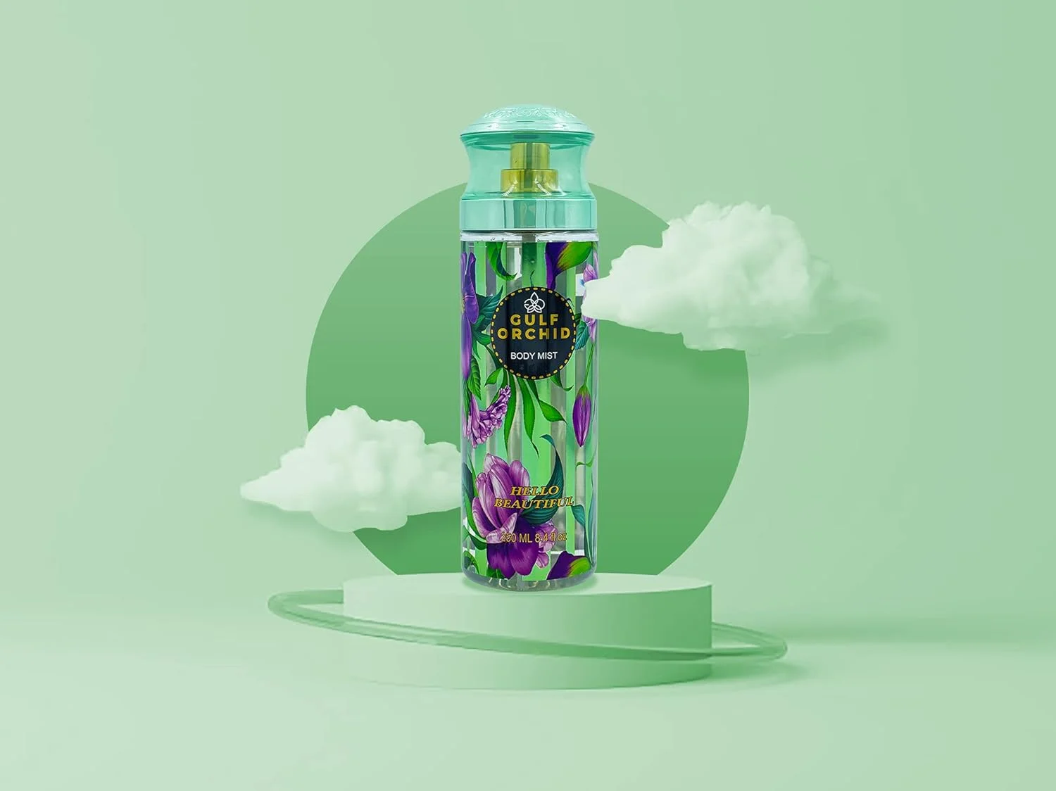 عطر بدن گلف ارکید Hello Beautiful حجم 250 میلی لیتر