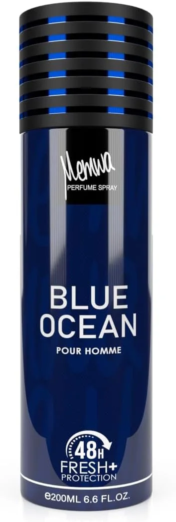 اسپری خوشبو کننده بدن مردانه مموا مدل Blue Ocean حجم 200 میلی لیتر