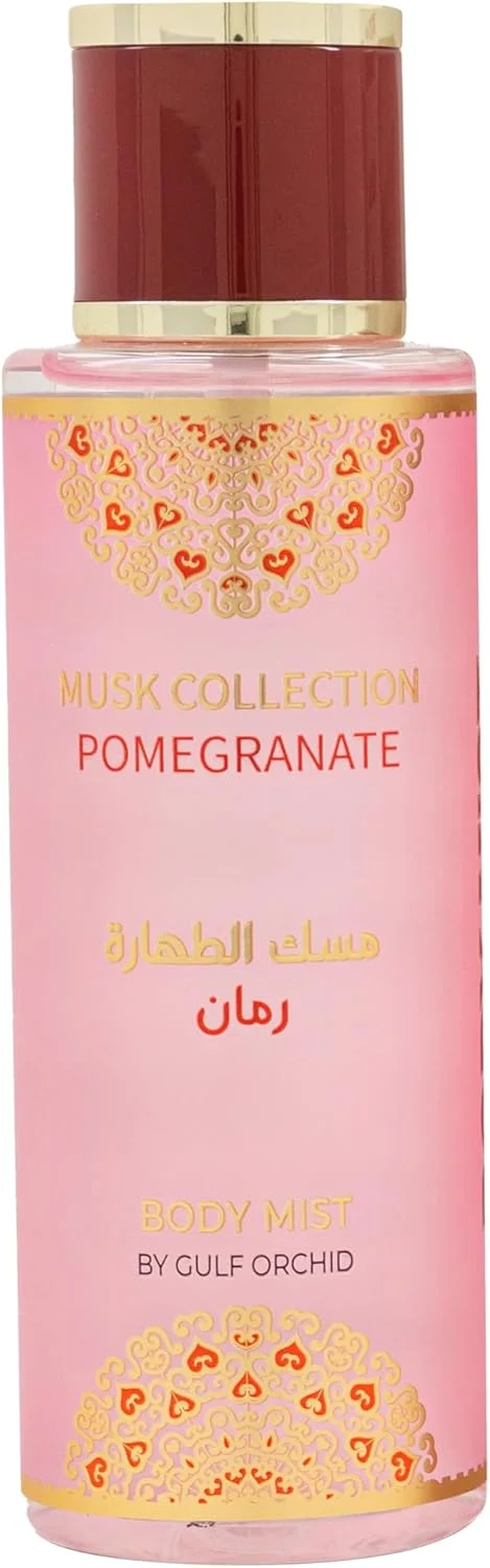 مجموعه عطر گل ارکیده خلیج فارس با رایحه انار، شامل بادی میست 250 میلی لیتر، روغن عطر غلیظ 12 میلی لیتر و ادو پرفیوم 60 میلی لیتر، عطر مردانه و عطر زنانه