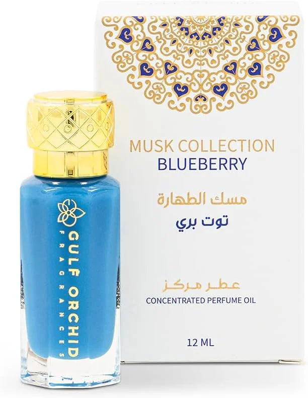 عطر روغنی غیر الکلی غلیظ گلف ارکید BLUEBERRY Musk Collection 12ml مناسب آقایان و بانوان