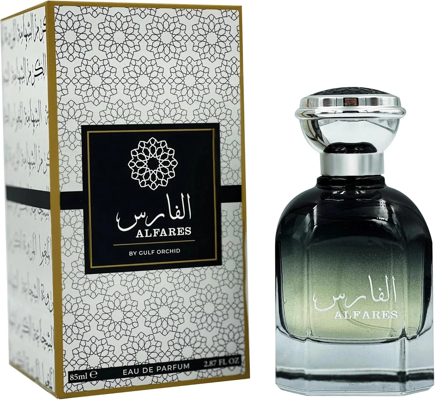 عطر مردانه گلف ارکید مدل Al Fares ادو پرفیوم، هدیه لوکس برای مردان، رایحه هل، فلفل صورتی، فلفل، نعناع، عطر لوکس با ماندگاری طولانی 85 میلی لیتر