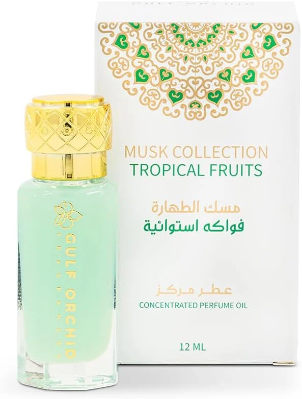 عطر روغنی غلیظ کلکسیون مشک گلف ارکید 12 میلی لیتر (میوه های استوایی)