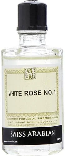 عطر روغنی سفید رز شماره 1 از Swiss Arabian مناسب برای آقایان و بانوان - 20 میلی لیتر