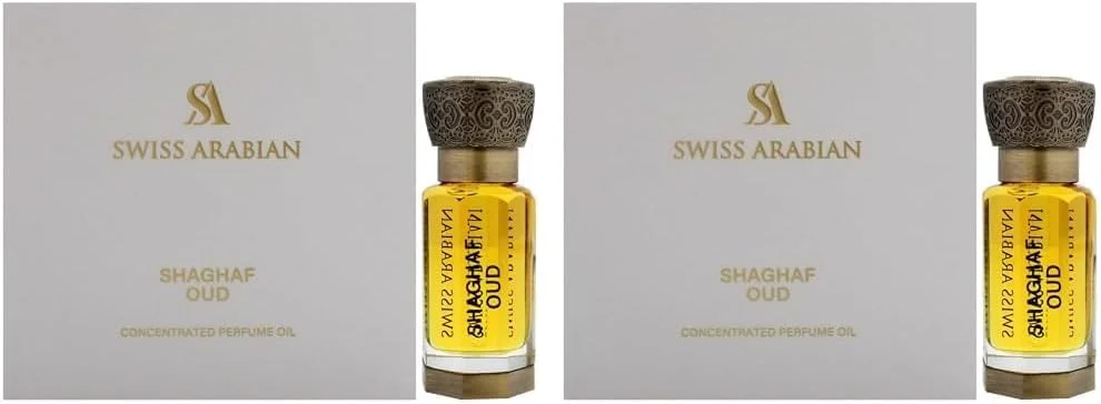 روغن عطر унисекс شغف عود سوئیس عربین 12 میلی لیتر (بسته 2 عددی)