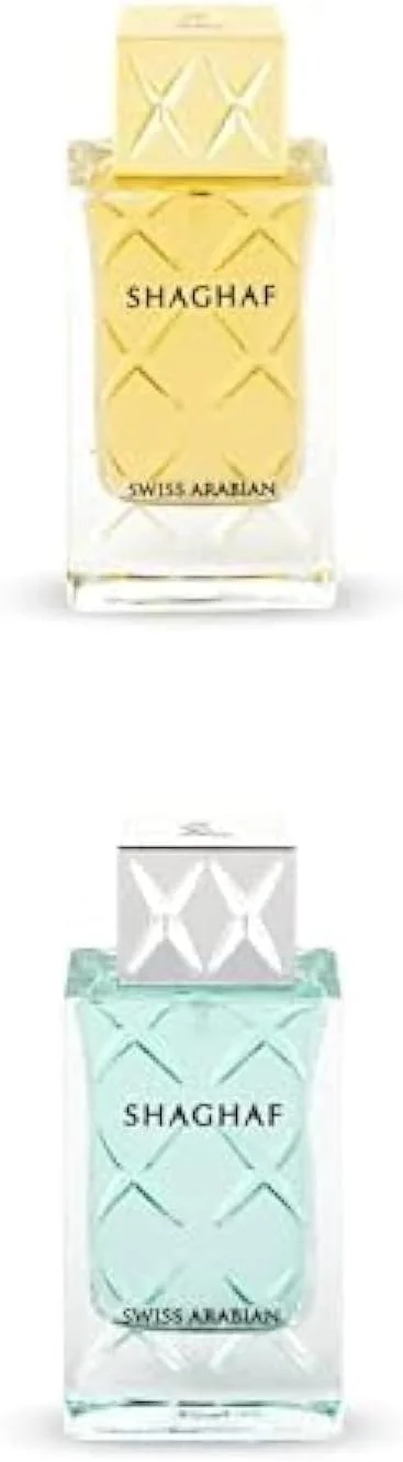 Swiss Arabian Shaghaf - عطر مردانه - Eau de Parfum، 75 میلی لیتر و Shaghaf Eau De Parfum زنانه، 75 میلی لیتر، 2.5