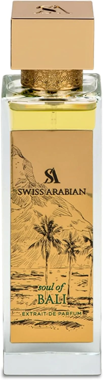 عطر سوییس عربین سول آف بالی اکستریت د پرفیوم، 100 میلی لیتر، عطر با کیفیت عالی، رایحه یونیسکس، تازه، آبزی، چوبی، عطر ترکیبی لوکس برای زنان و مردان