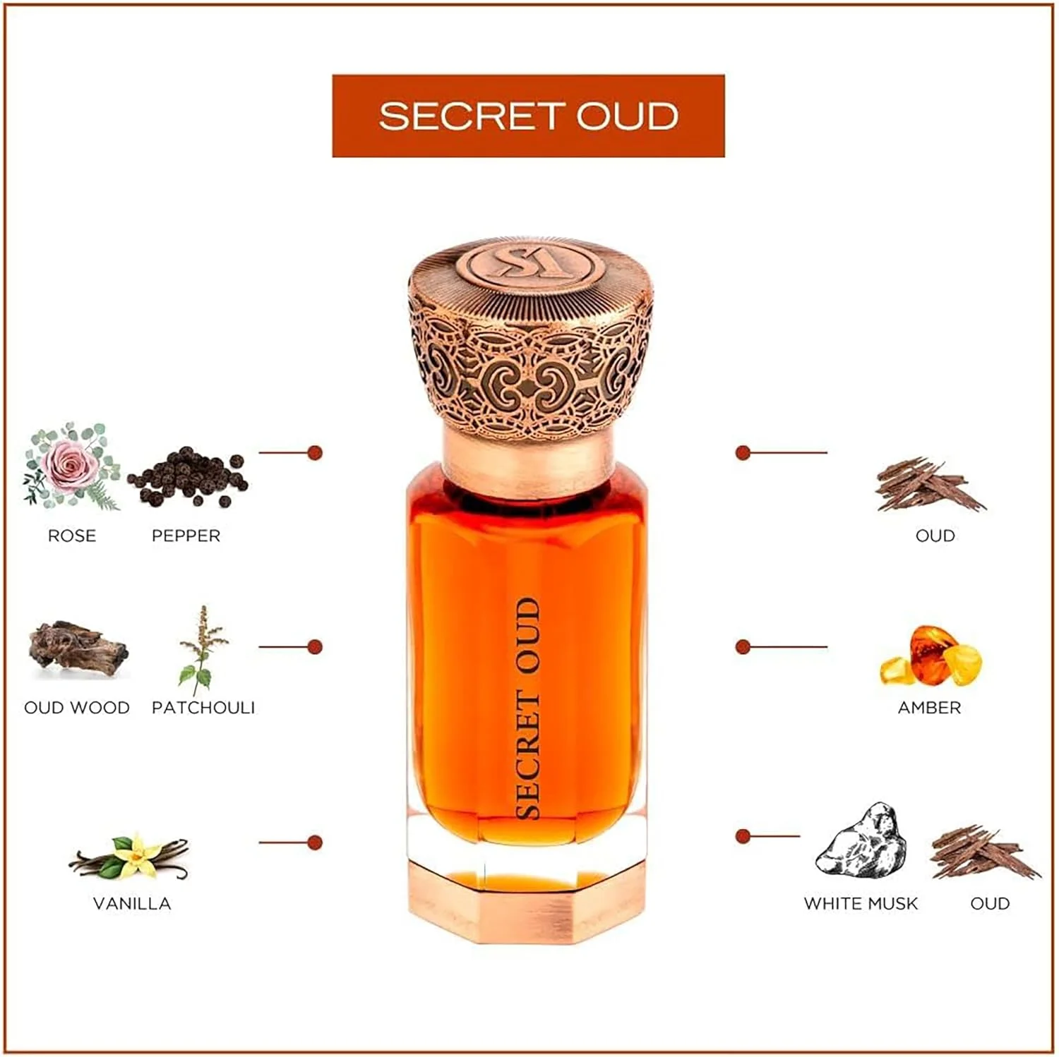 عطر روغنی унисекс Swiss Arabian Secret Oud 12ml