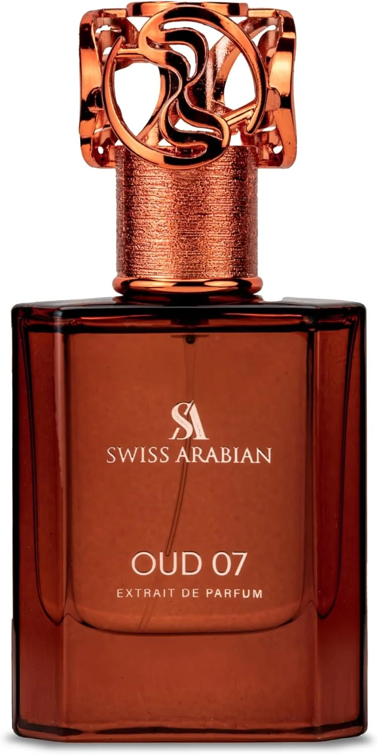 عطر سوییس عربین عود 07 اکستریت د پرفیوم، 50 میلی لیتر، عطر با کیفیت عالی، رایحه униsex، عود، گورمند، عطر ترکیبی لوکس برای زنان و مردان
