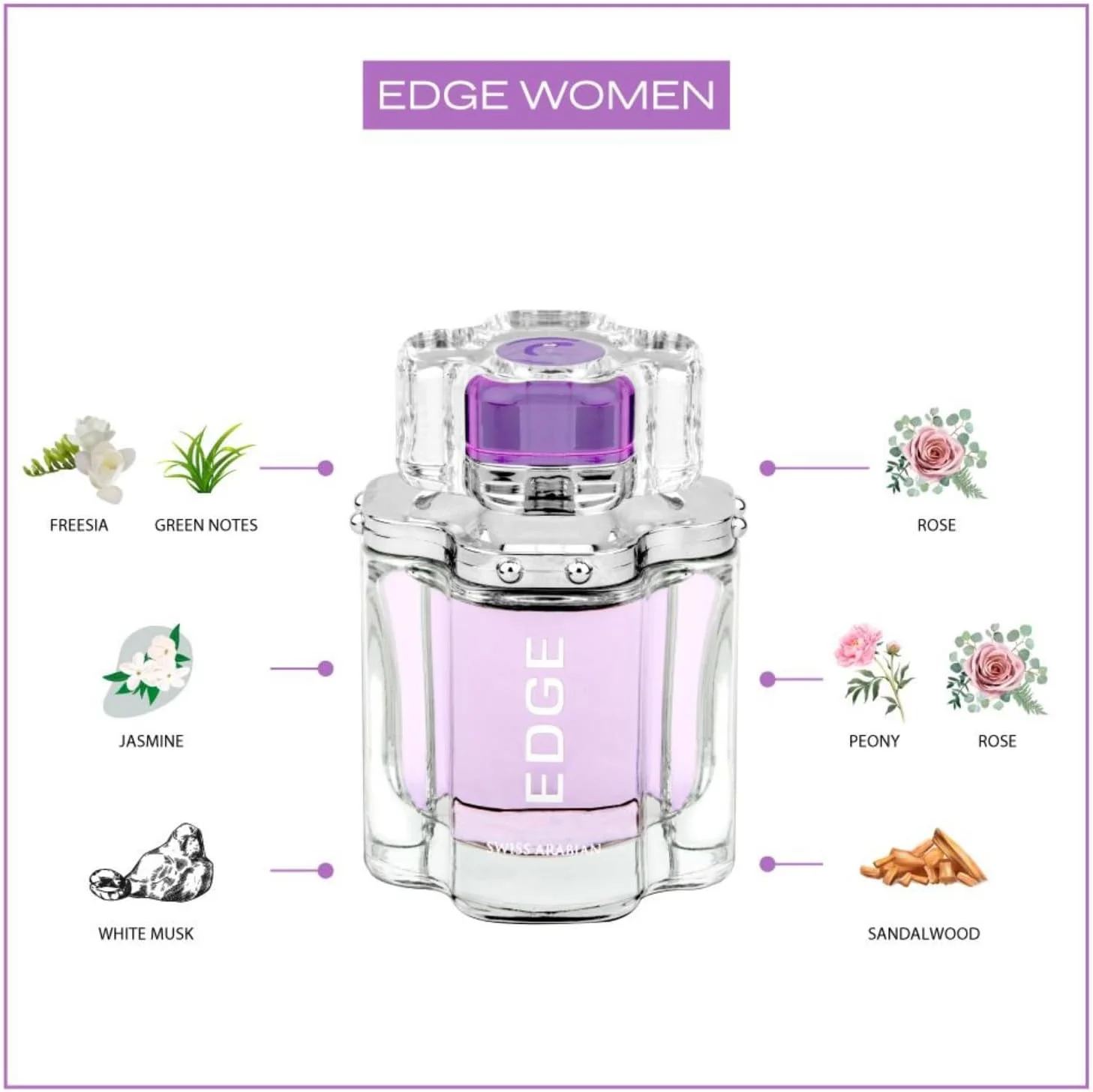 عطر ادکلن زنانه سوییس عربین اج ادو پرفیوم 100 میلی لیتر