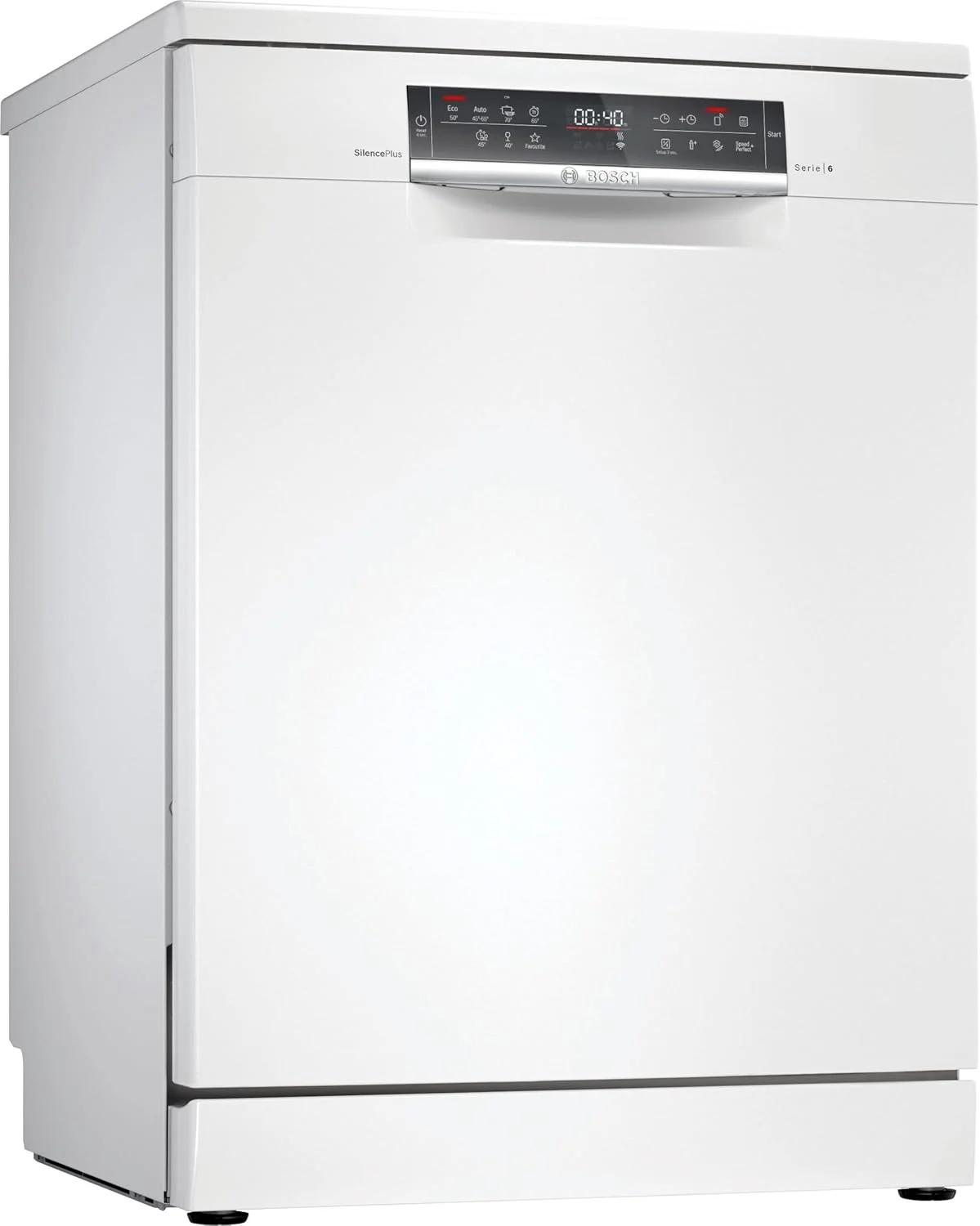 ماشین ظرفشویی ایستاده ۱۴ نفره بوش، ۷ برنامه، EcoSilence Drive و Home Connect – مدل SMS6HMW76M سفید